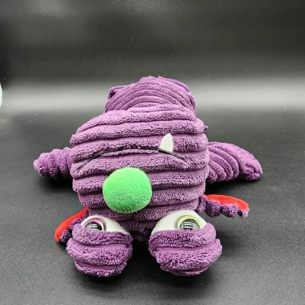 Ganz Purple Ribbles Monster Plush Corduroy Textured Stuffed Animal Toy‎ HW10807